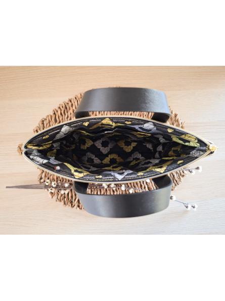 Intérieur du sac avec poche plaquée 13 cm