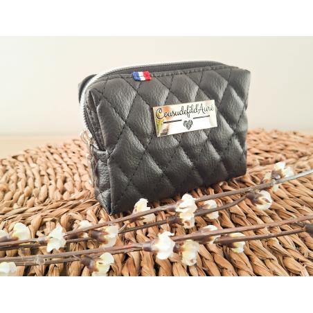 Porte monnaie carré noir